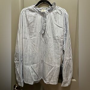 St. John’s Bay Size 3X Striped Pullover Blouse NWT